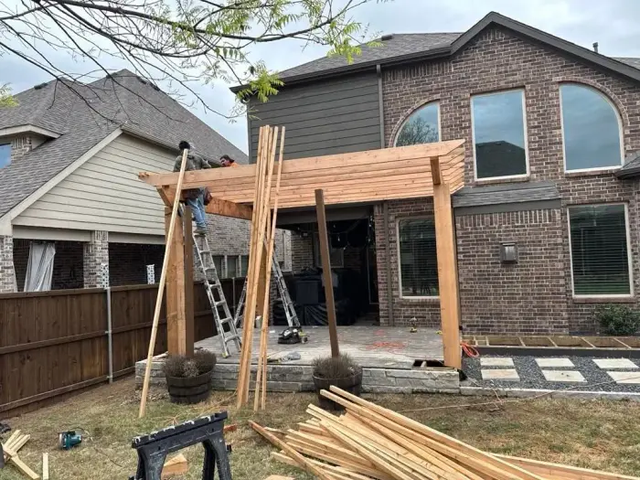Cedar Pergola Build &mdash; RGS General Contracting