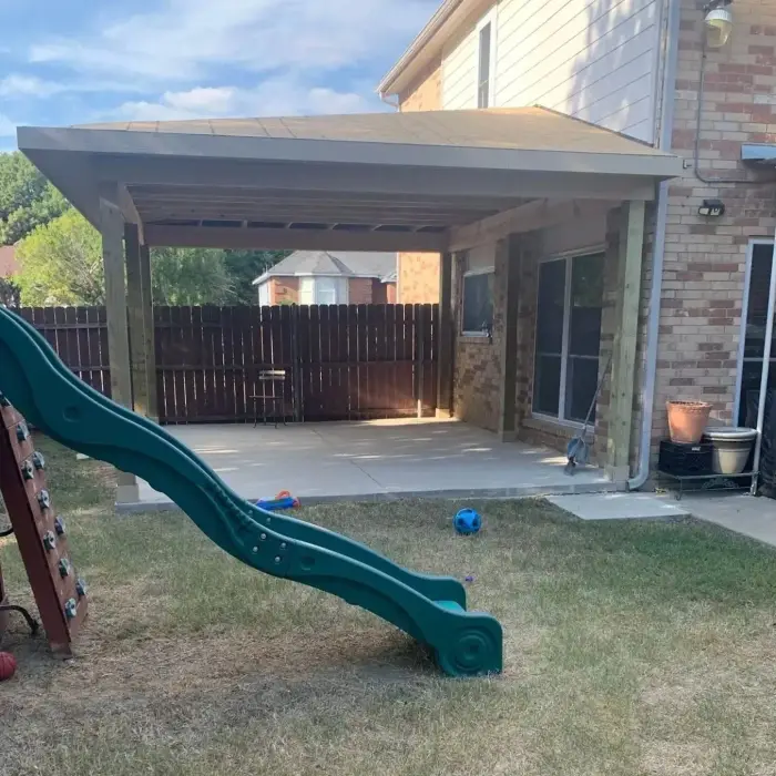 Custom covered patio built by RGS General Contracting