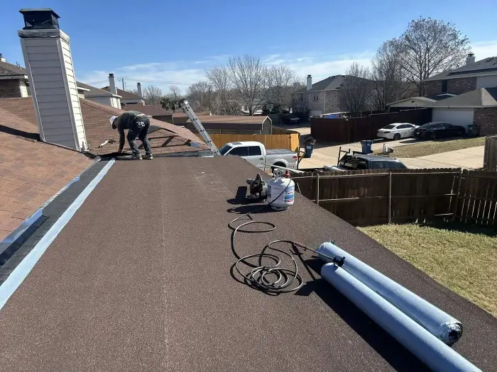 Residential roofing project by RGS General Contracting