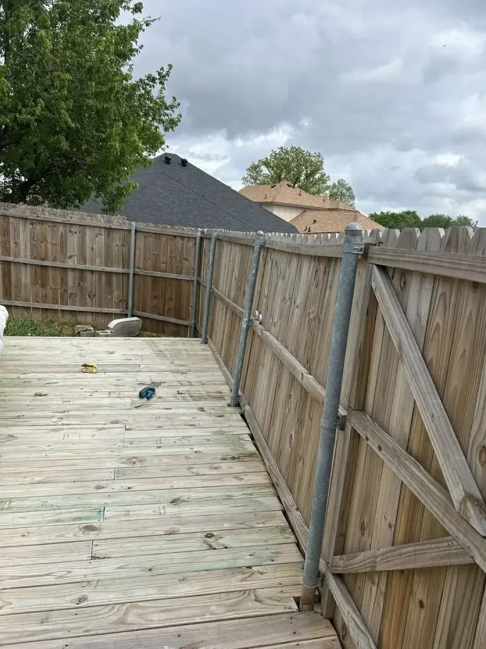 Wood deck construction by RGS General Contracting